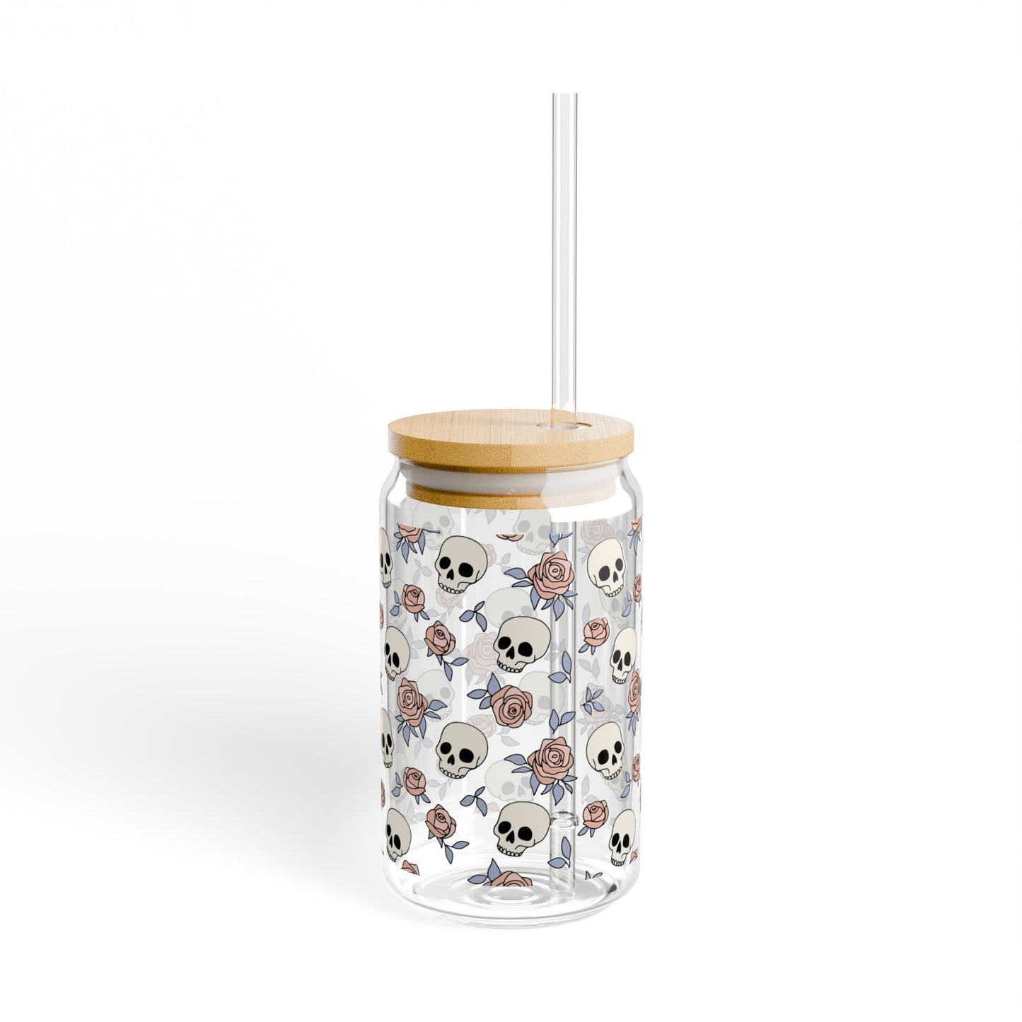 Skulls & Roses Glass, 16oz